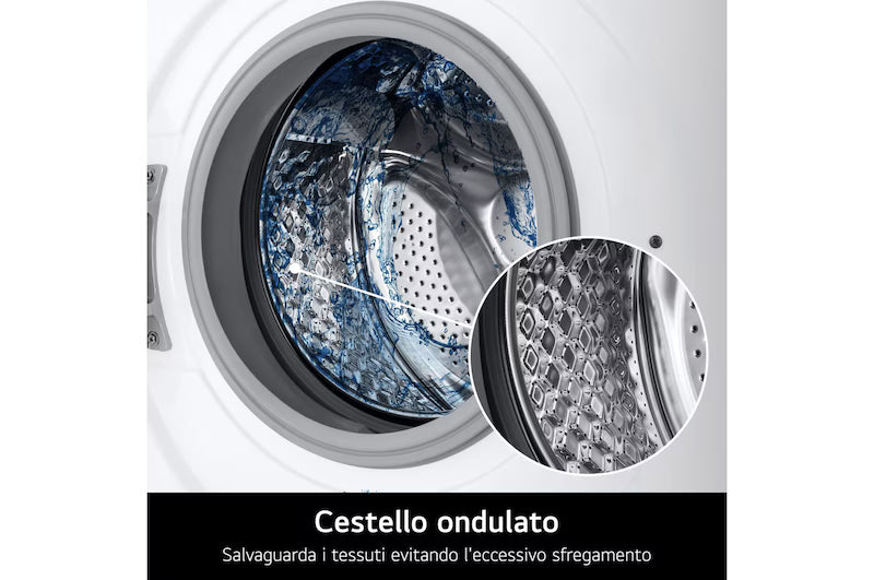 Lavatrice LG F4NA10S7NWK Slim 7 Kg Classe A 1400 giri Bianco