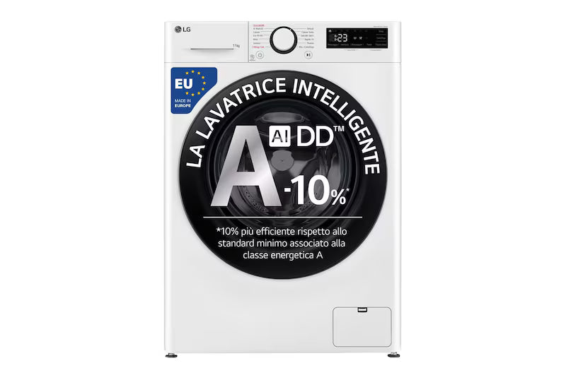 Lavatrice LG F4R3011NSWB 11 Kg 1400 giri AI DD™ Vapore Inverter Direct Drive Classe A-10%