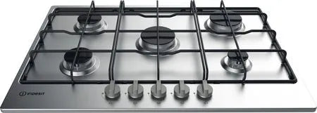 Piano cottura a gas Indesit THP 752 IX/I 5 fuochi 73 cm Inox