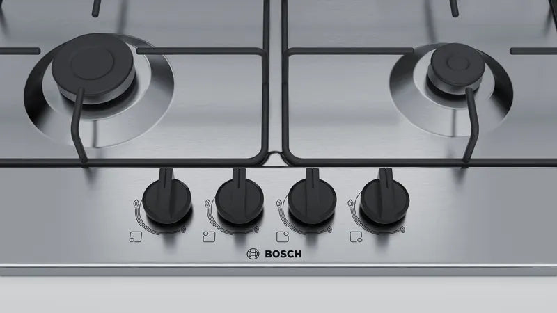 Piano Cottura A Gas Bosch PGP6B5B85 60Cm 4F Inox