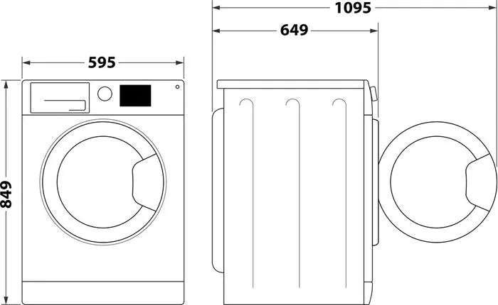Asciugatrice Indesit YTNM1183KRXIT 8Kg Classe C Pompa di calore Inverter
