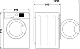 Asciugatrice Indesit YTNM1183KRXIT 8Kg Classe C Pompa di calore Inverter
