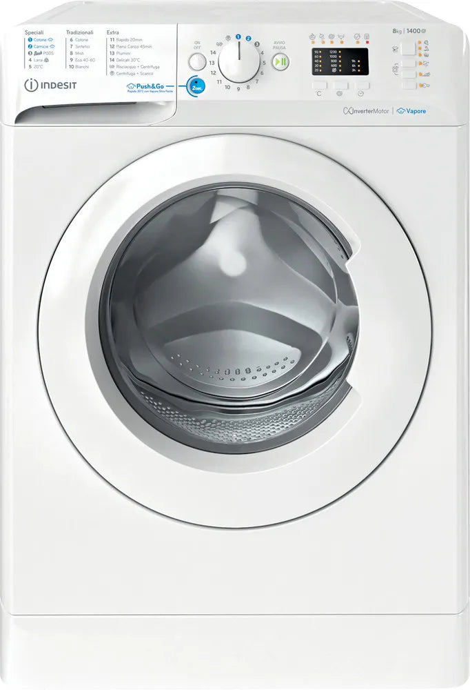 Lavatrice Indesit BWA81496XWVIT libera installazione Carica frontale 8 kg Classe A 1351 Giri/min