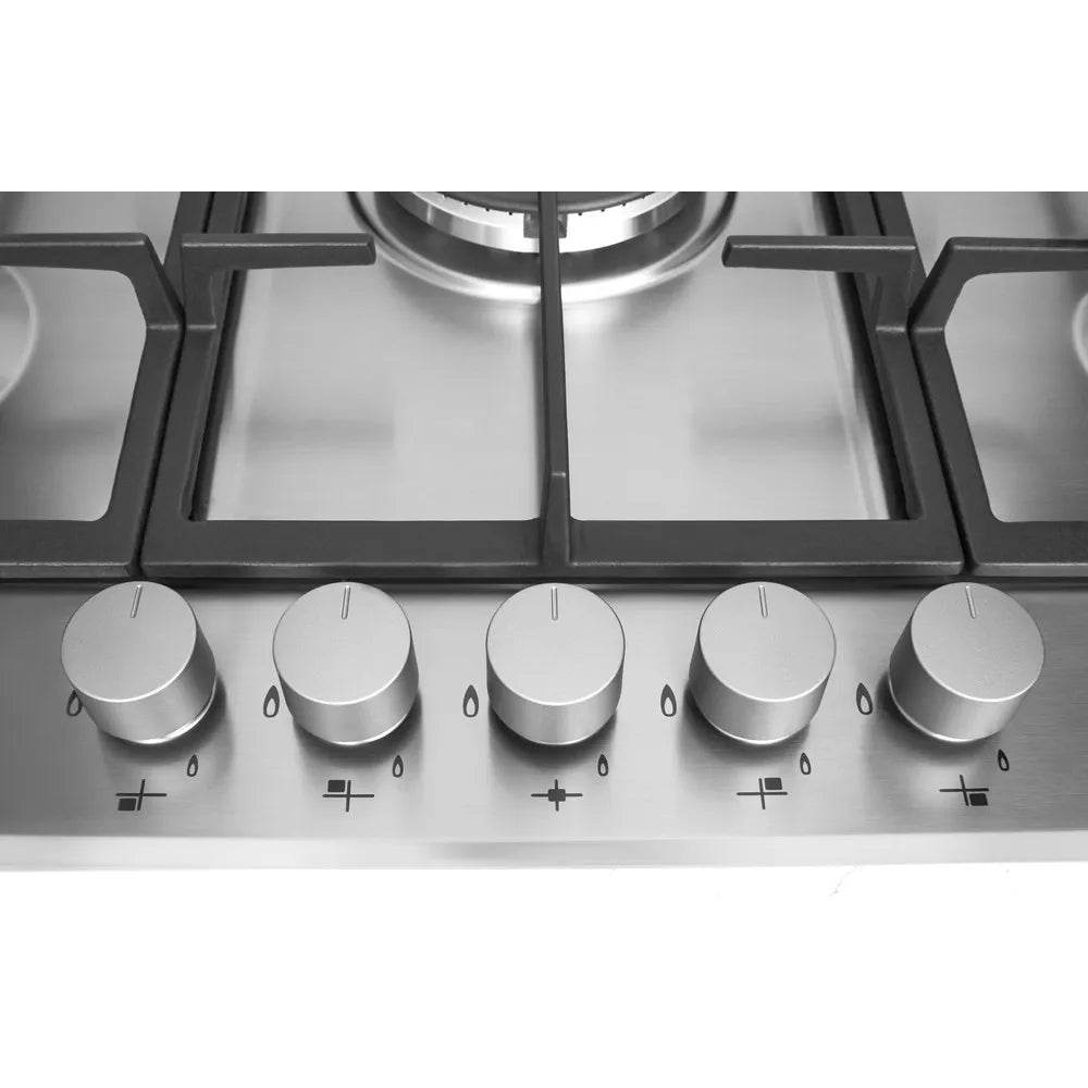 Piano Cottura A Gas Whirlpool GMR7522/IXL 75 Cm 5 Fuochi Acciaio Inox