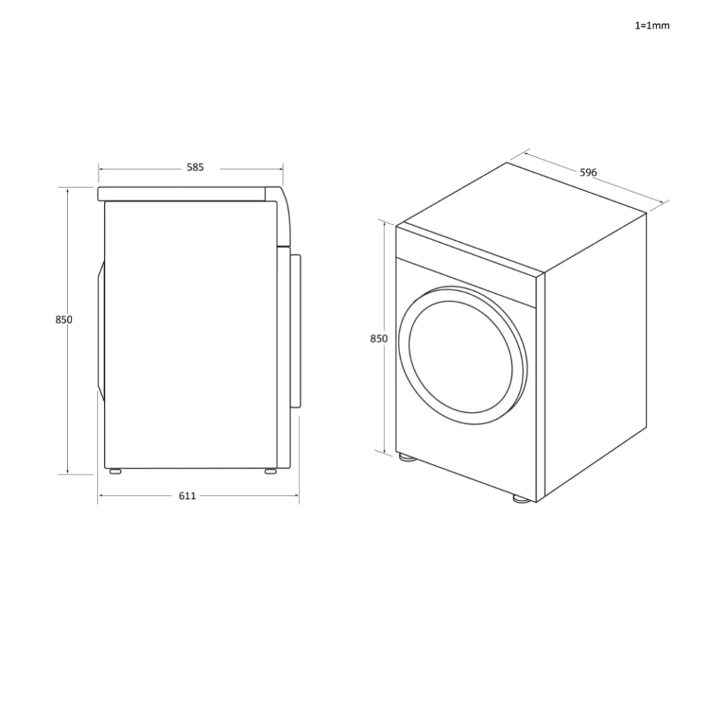 Asciugatrice Candy ROE H10A2TCEX-S Pompa di Calore 10kg Classe E