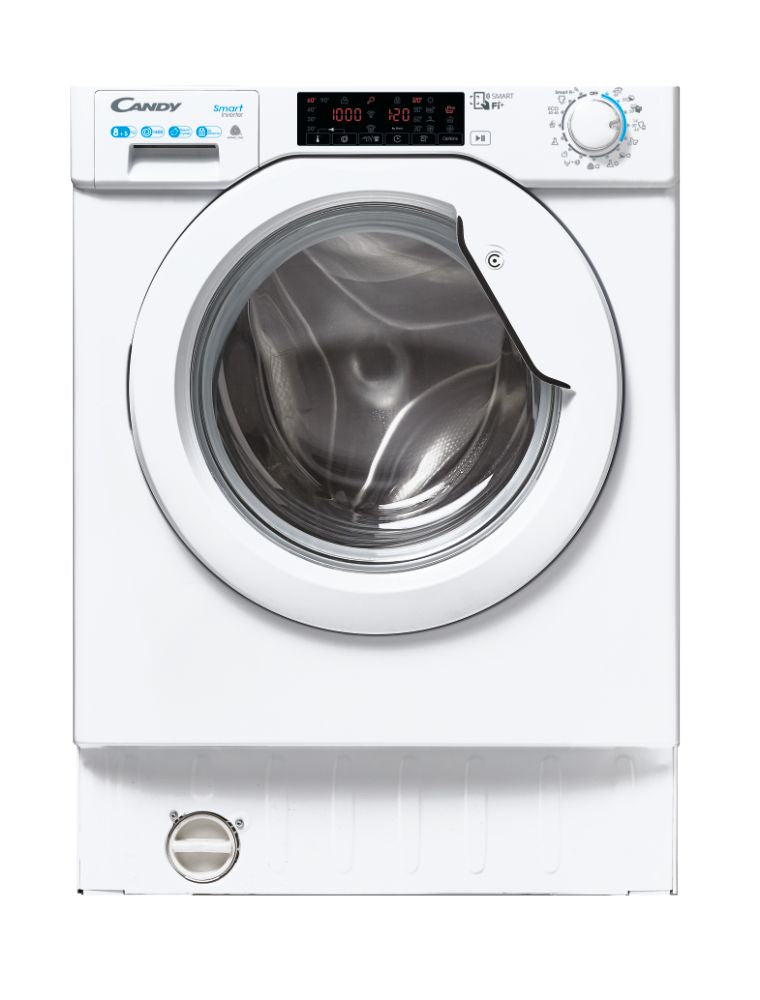 Lavasciuga Candy CBDO485TWME/1-S Incasso 8 Kg 1400 giri Classe ciclo combinato D