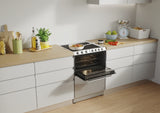 Cucina Candy TRIOVXNT/1 Forno Elettrico Piano in Vetroceramica Lavastoviglie Integrata 60X60 Colore Inox Classe A