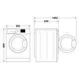 Asciugatrice Indesit FFTNM119X2B 9KG Classe E Pompa di calore Bianca