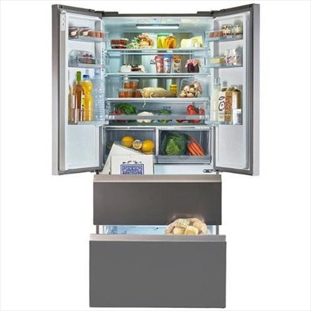 Frigorifero 4 porte Haier HB18FGSAAA 592L No Frost Classe E Argento Titanio