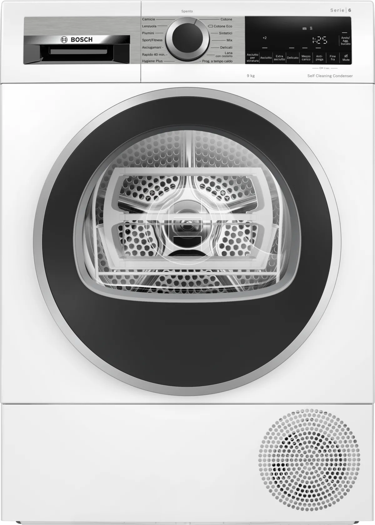 Asciugatrice Bosch WQG245D0IT 9 kg Classe C Condensatore Autopulente