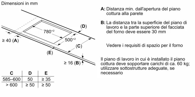 Piano Cottura Induzione Bosch PVS845HB1E 80 Cm Nero