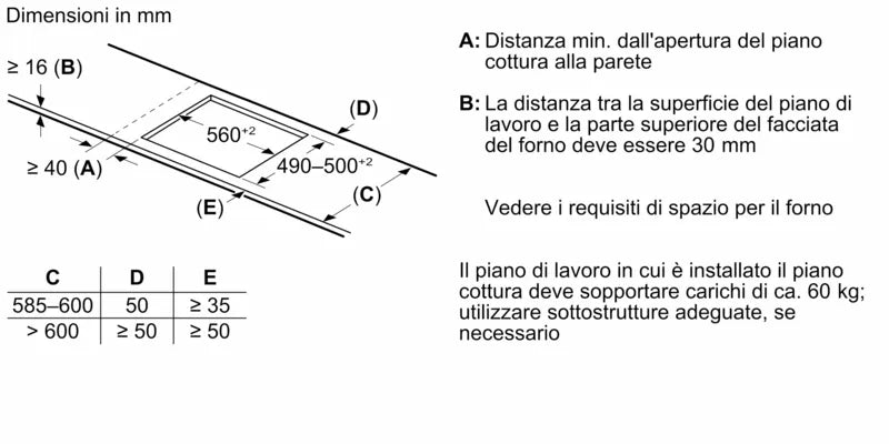 Piano Cottura Induzione Bosch PVS645HB1E 60 Cm 4 Zone Colore Nero