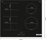 Piano Cottura Induzione Bosch PVS611BB6E 4 Zone Colore Nero