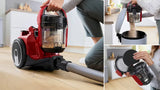 Aspirapolvere Bosch BGC05AAA2 a Traino Senza Sacco 700W Colore Rosso