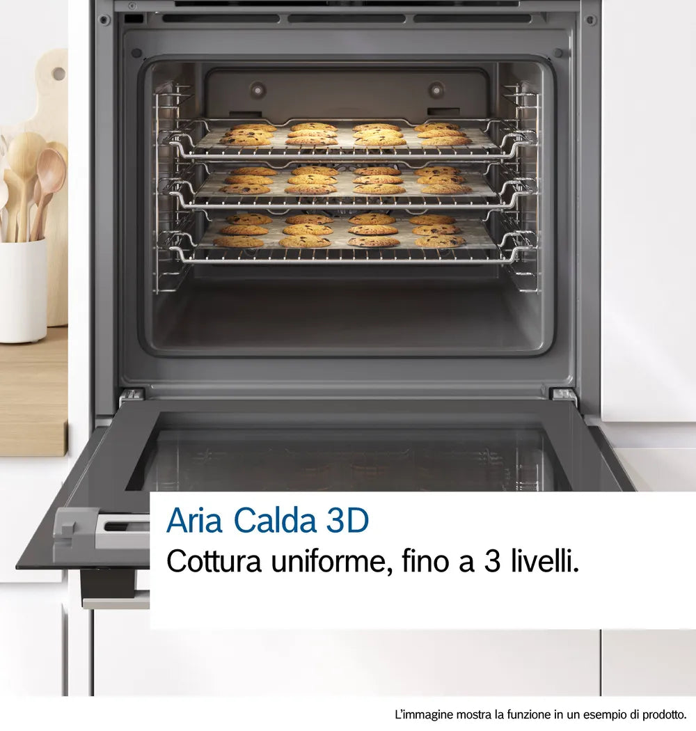 Forno Bosch HBF011BA2 Da Incasso Elettrico Ventilato 3 Manopole Classe A 66L Nero