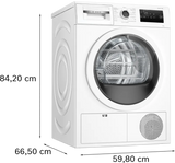 Asciugatrice Bosch WTH85V18II 8KG Classe E Pompa di calore EasyClean Bianca
