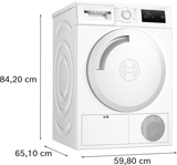Asciugatrice Bosch WTH83058II 8 Kg Classe F Serie 4 Pompa Di Calore