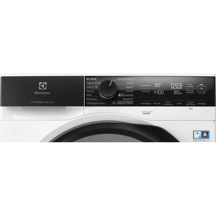 Lavatrice Electrolux EW7F411G Serie 700 SteamCare 11 kg Classe A White