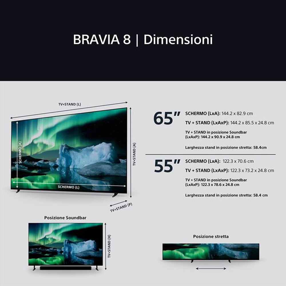 TV Sony K55XR83PAEP 55" SDS BRAVIA 8 XR OLED Google TV
