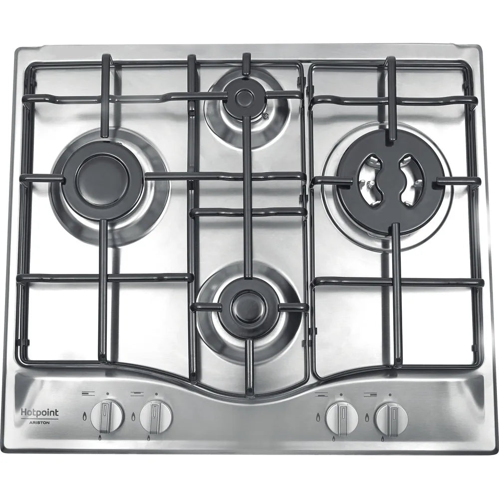 Piano Cottura A Gas Hotpoint PCN642T/IX/HAR 4 Fuochi Acciaio Inox