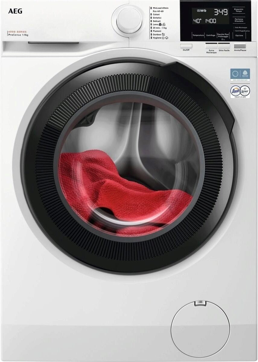 Lavatrice AEG LR6FG94 Carica Frontale 9KG Classe A Motore Inverter 1400giri