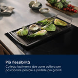 Piano cottura Electrolux LIL83441 Serie 600 Bridge – 80 cm, 4 zone, Induzione, Hob2Hood®, SliderTouch