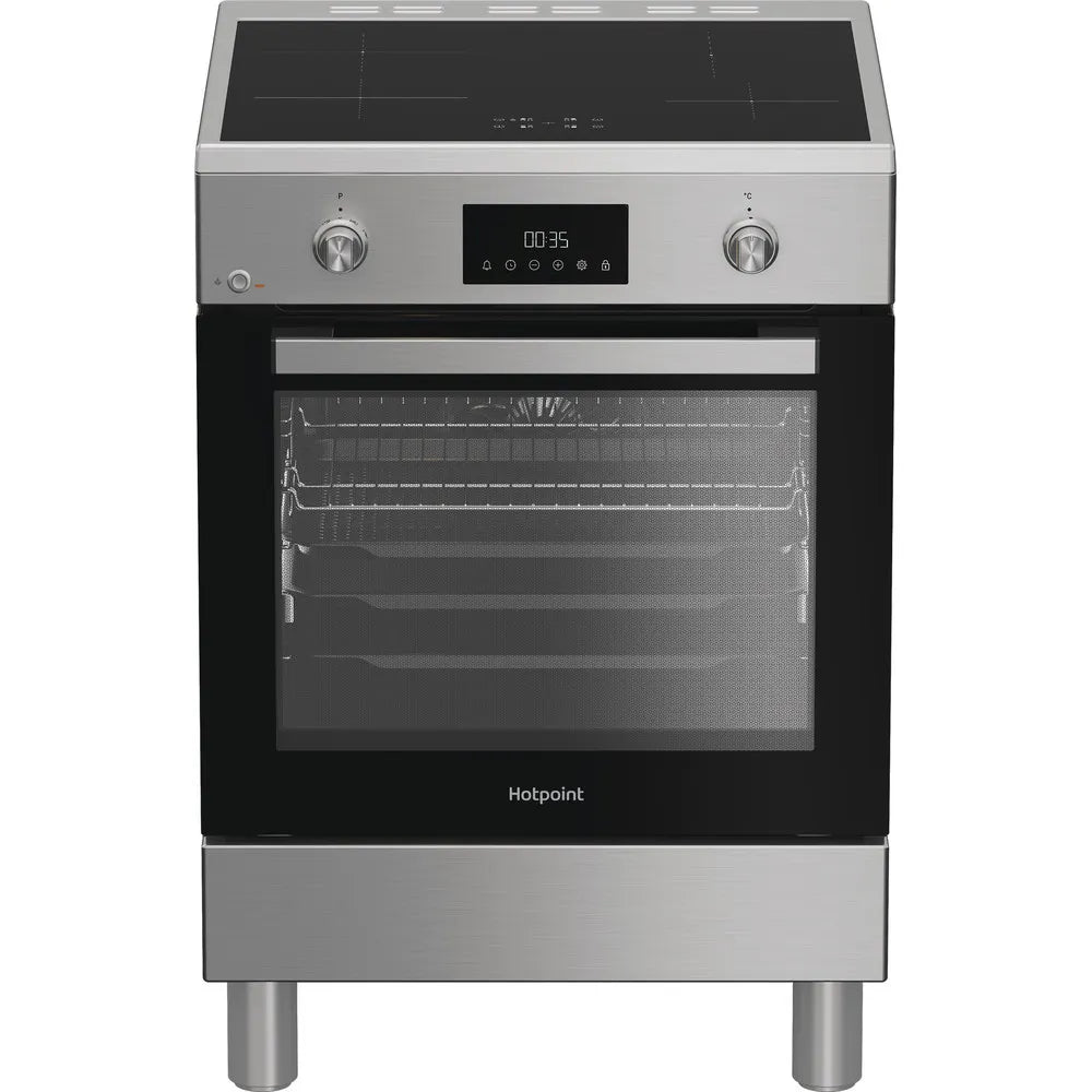 Cucina elettrica Hotpoint Ariston H6I8LMSAX 60 cm inox piano induzione Steam Assist