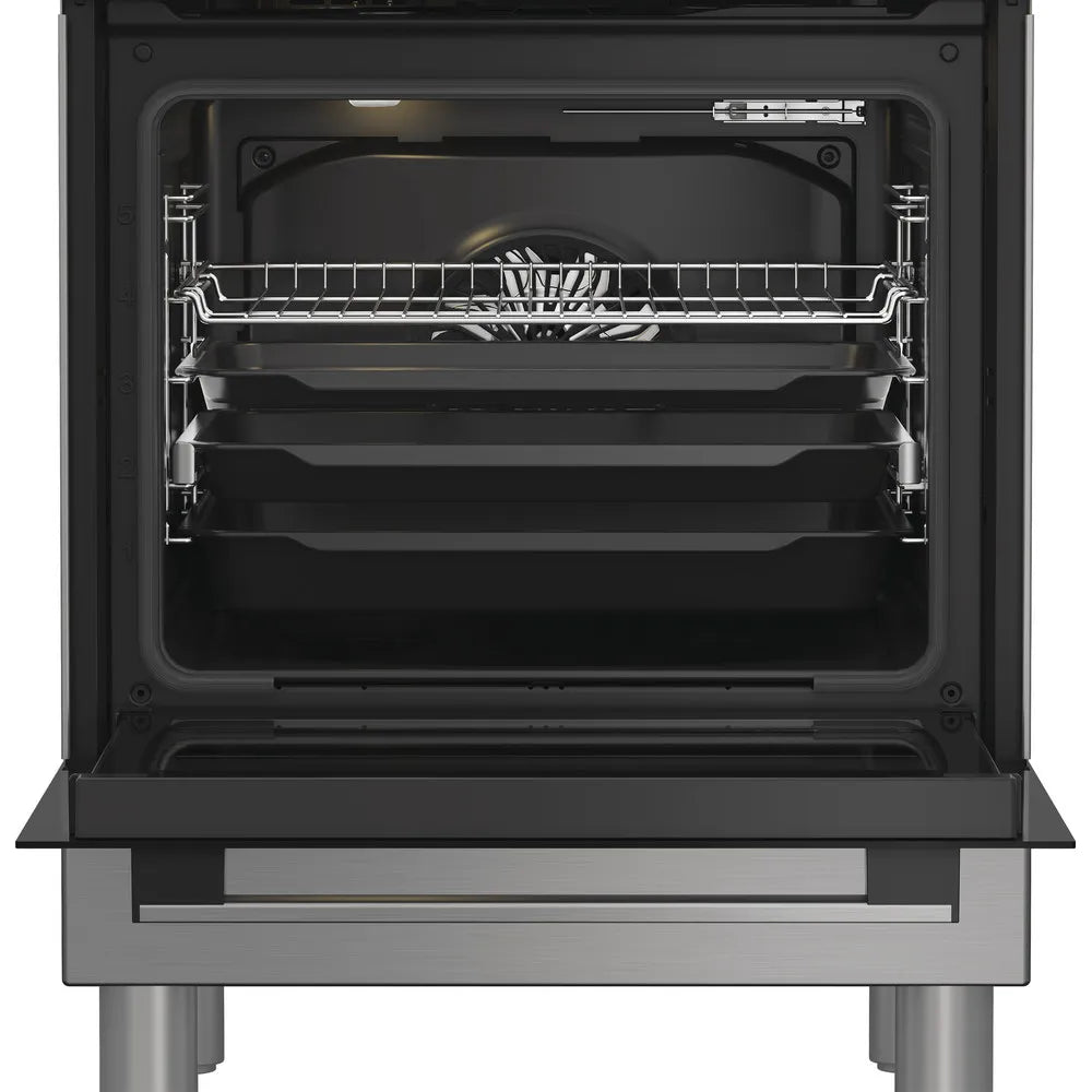 Cucina elettrica Hotpoint Ariston H6I8LMSAX 60 cm inox piano induzione Steam Assist