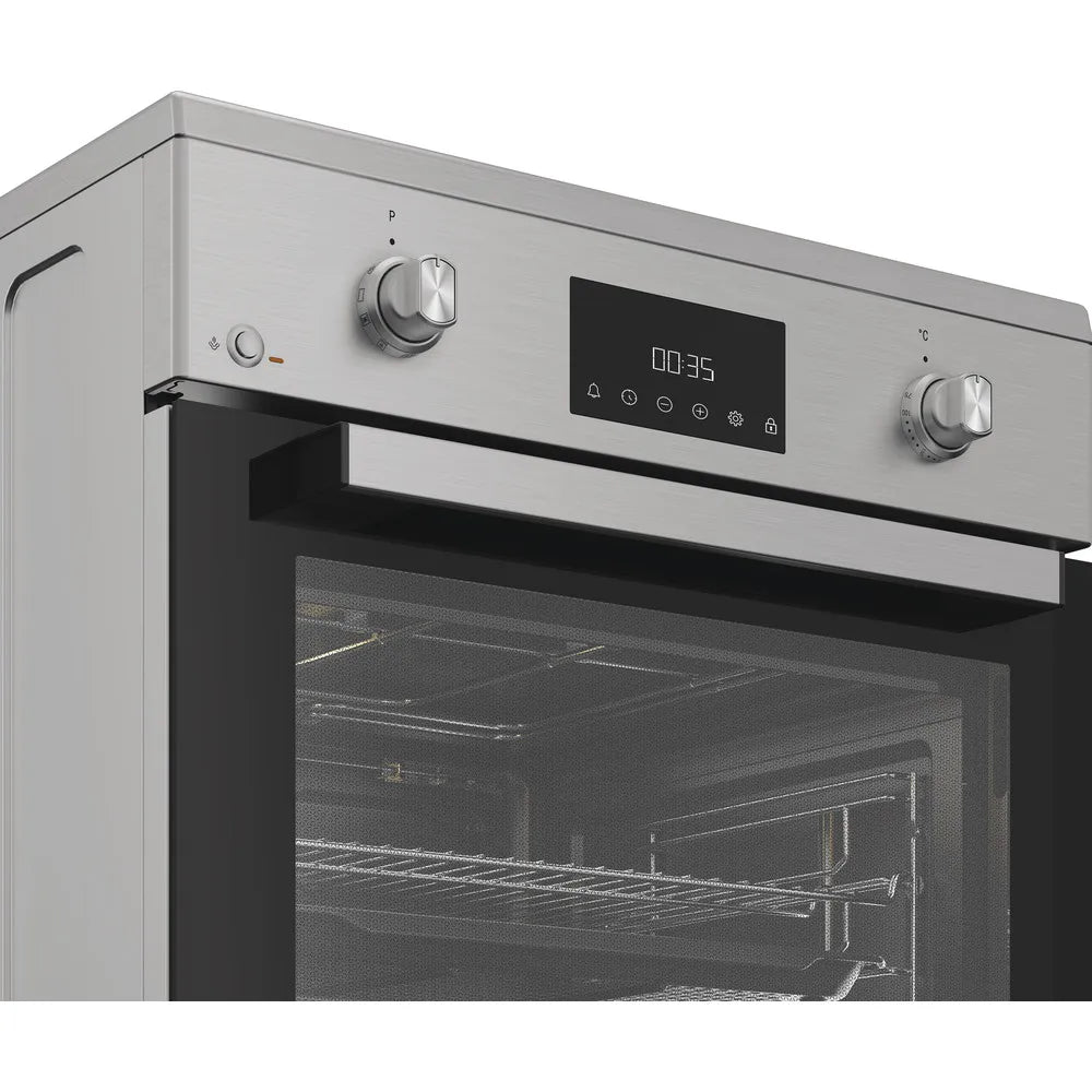 Cucina elettrica Hotpoint Ariston H6I8LMSAX 60 cm inox piano induzione Steam Assist