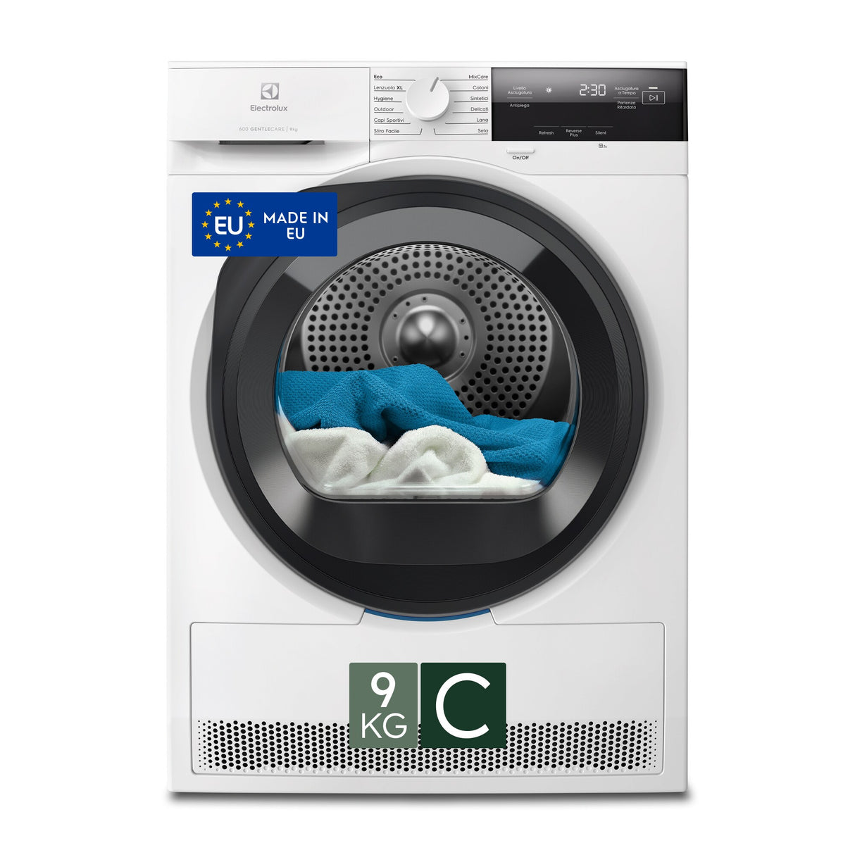 Asciugatrice Electrolux EW6H39G 9KG Classe C Pompa di calore Serie 600 GentleCare