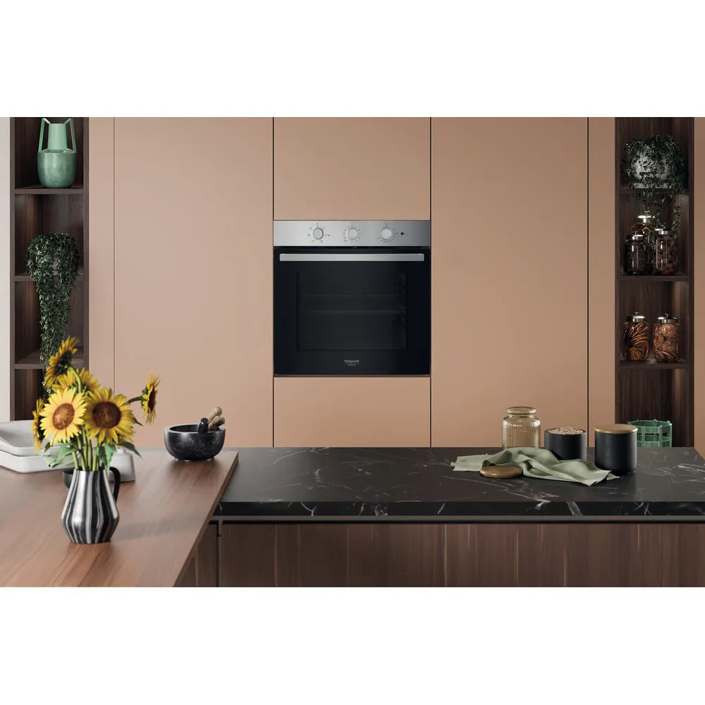 Forno elettrico incasso Hotpoint Ariston HAO 235H X colore inox autopulente