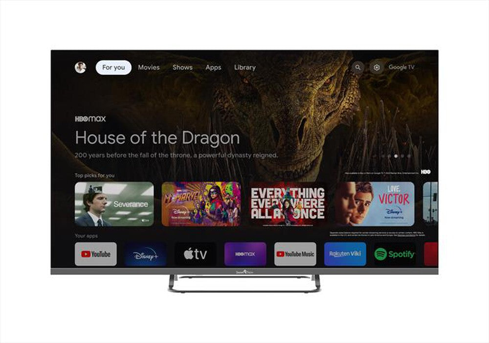 TV Smart Tech 43QG02V Google Tv 43" QLED 4K Quantum Dot