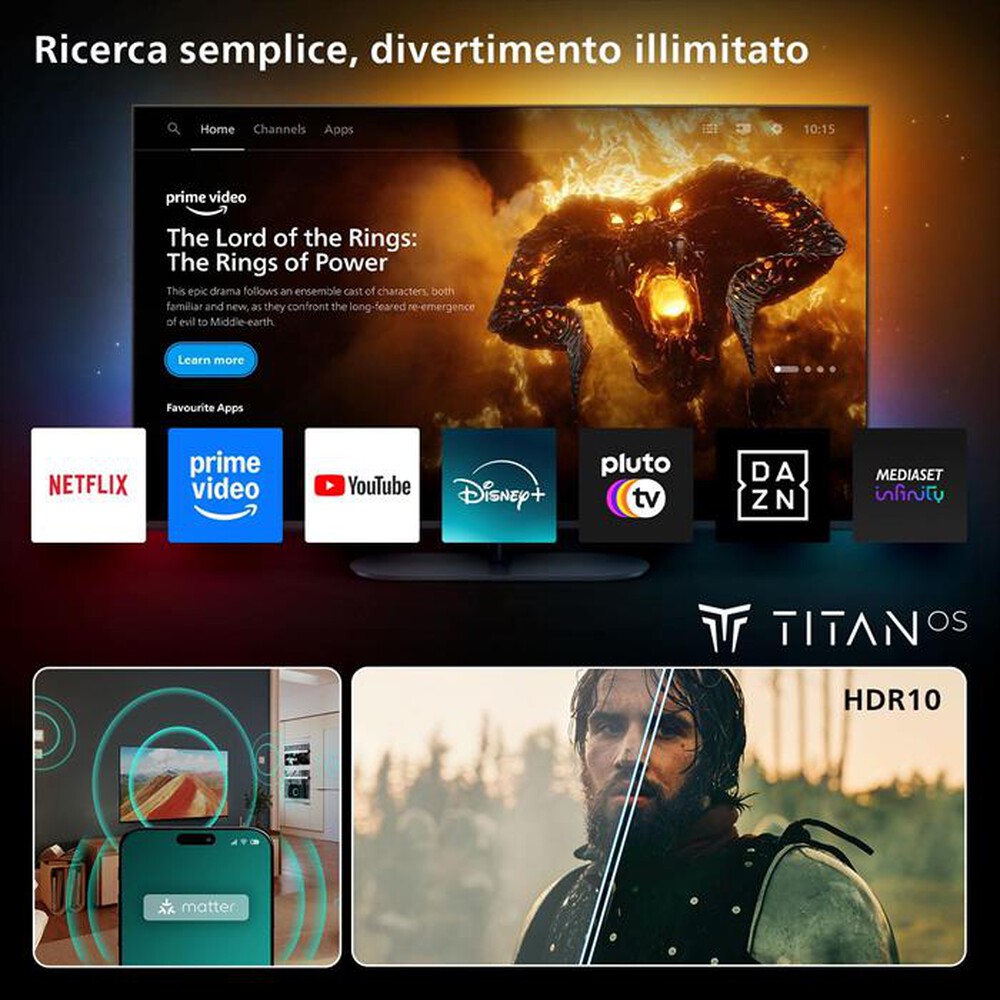 TV Philips 40PFS6000/12 Smart TV 40" Full HD TV LED Titan OS