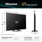 Hotel TV Hisense 50U79Q 50" Mini LED 4K UHD Smart TV HDR AI Wi-Fi