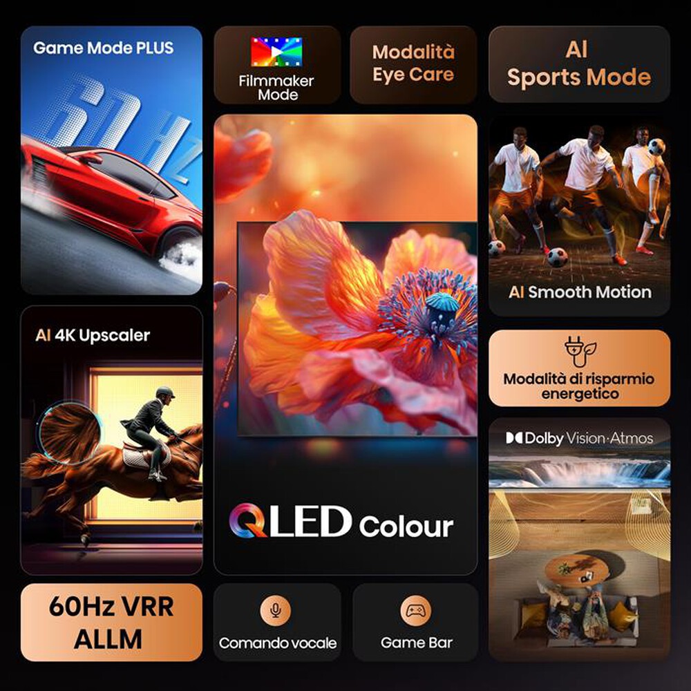 TV Hisense 43E79Q Smart TV 43" Ultra HD 4K QLED Dolby Vision Atmos
