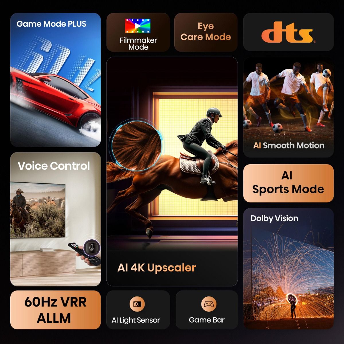 TV Hisense 55A69Q 55" 4K AI UHD Smart TV VIDAA U9 Dolby Audio