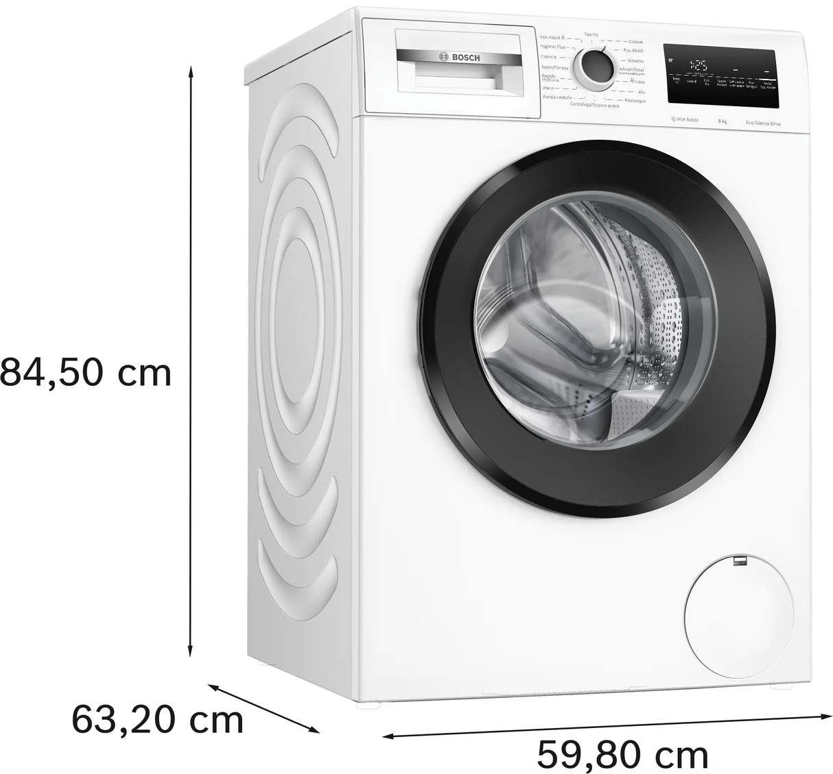 Lavatrice Bosch WAN28228IT Serie 4 8 kg 1400 giri/min Iron Assist EcoSilence Drive Classe A