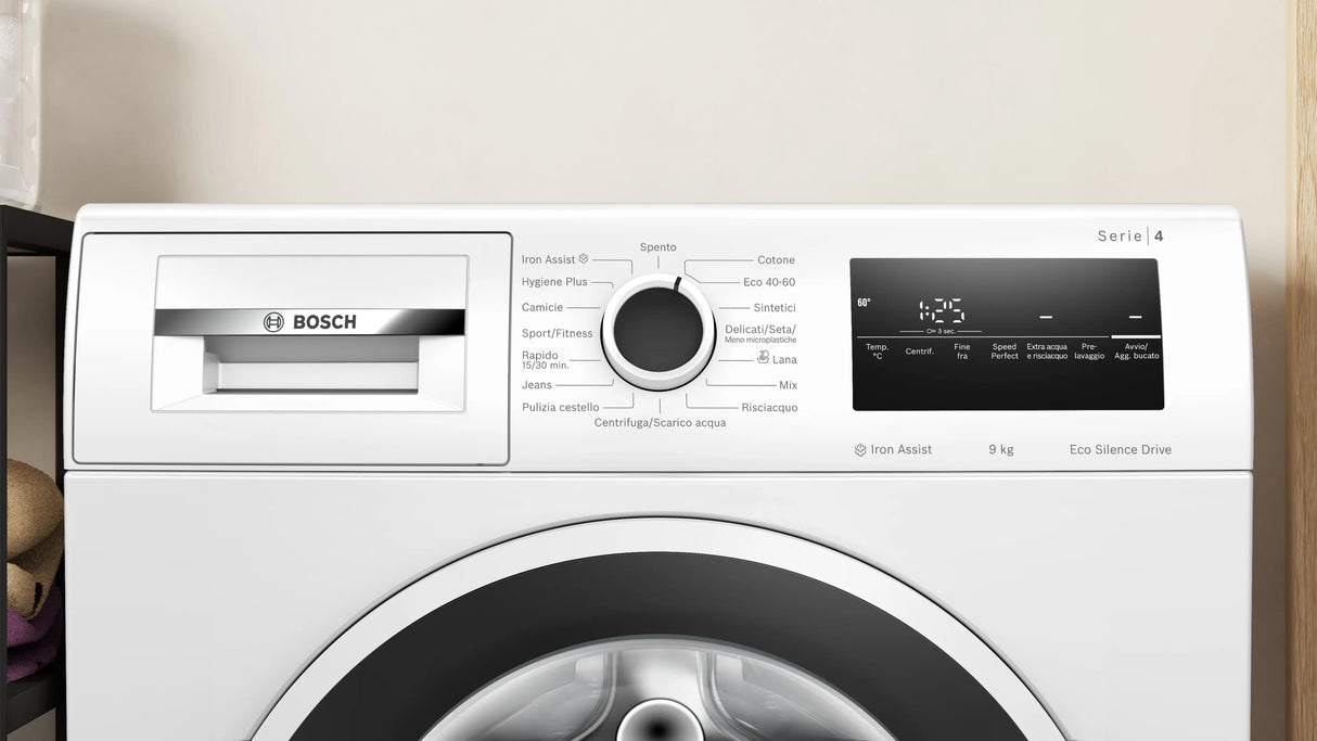 Lavatrice a carica frontale Bosch Serie 4 WAN28219IT 9kg 1400 RPM Classe A Bianco