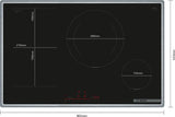 Piano Cottura Induzione Bosch PVS845HB1E 80 Cm Nero