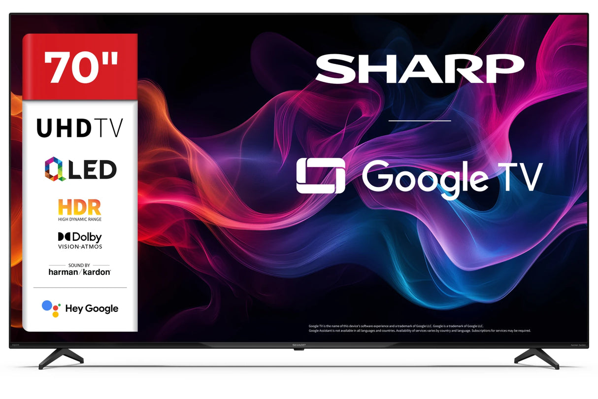 TV Sharp 70HP5265E Google TV 70 pollici 4K UHD HDR Quantum Dot