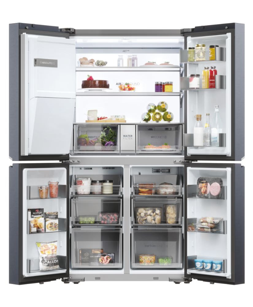 Frigorifero Quattroporte Haier HCR7918EIMB Multidoor Cube 90 Serie 7 601 l Classe E Brushed Black