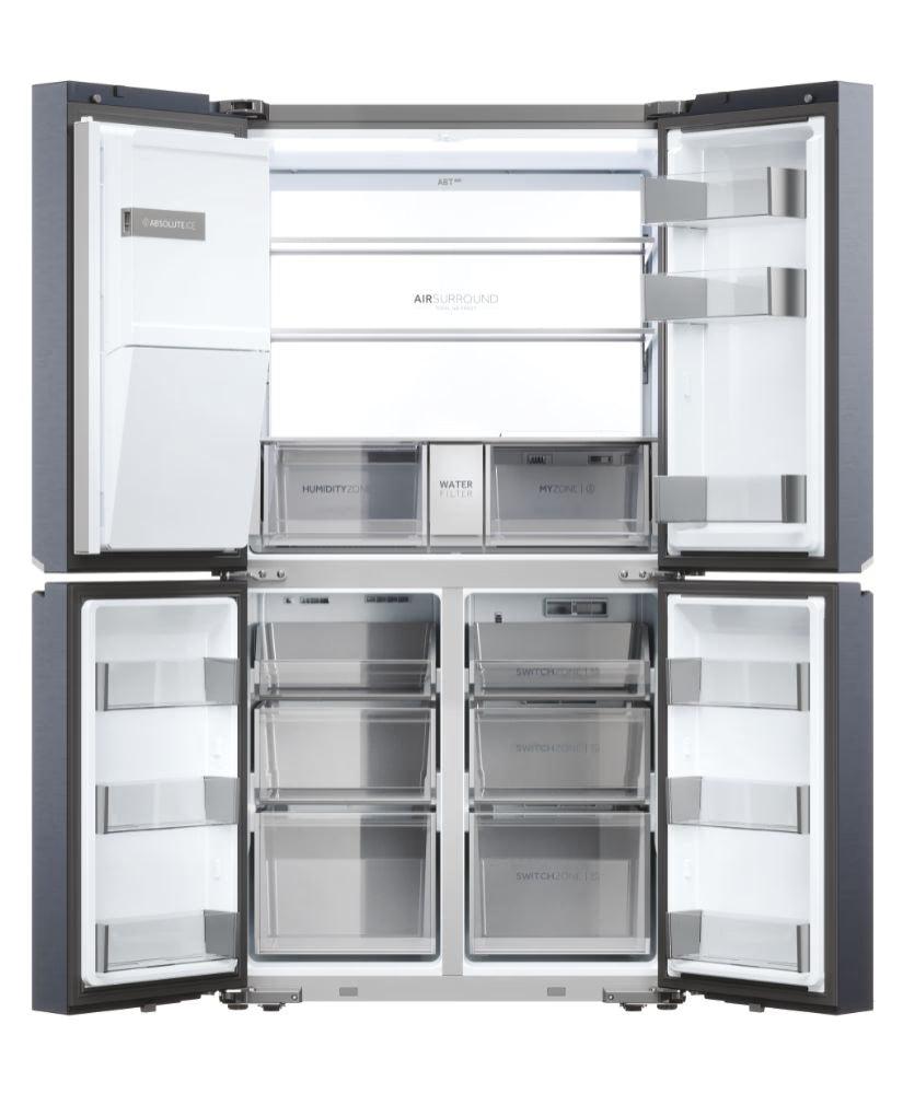 Frigorifero Quattroporte Haier HCR7918EIMB Multidoor Cube 90 Serie 7 601 l Classe E Brushed Black