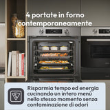 CA6 N3B1HTX Forno Classe  A++ 78lt Acciaio Inox