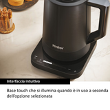 Bollitore Haier HHKE5A 011 Master 1,7L 2200W Nero 7 Temperature