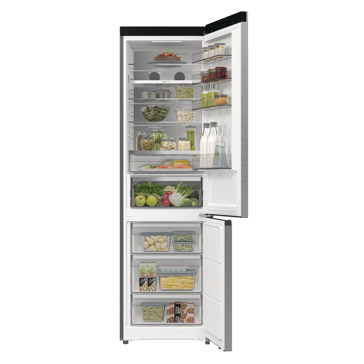 Frigorifero Hisense RB5P410SACC Combinato a 2 porte Classe C  Capacità 413 l Acciaio Inossidabile