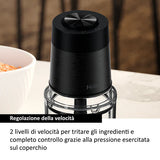 Tritatutto Haier HCH5B1 011 Lame Acciaio Inox 4 Lame Ciotola Vetro Capacità 0,5 Litri