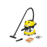 Aspiratore Karcher WD4SV-20/5/22 A Traino 1000W 20L Giallo