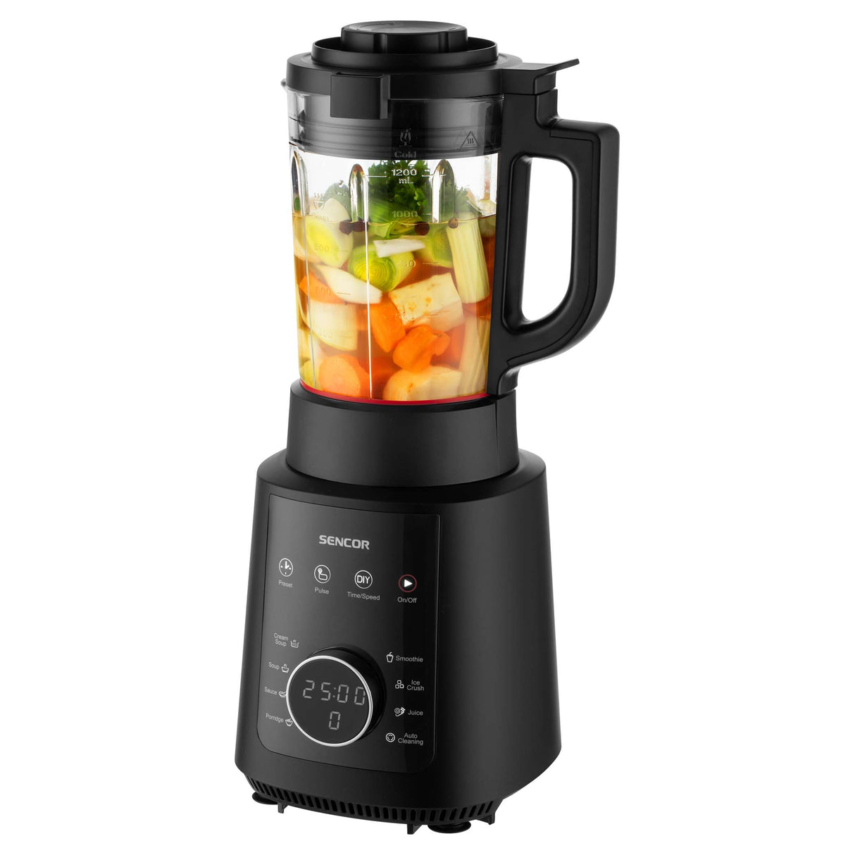 Frullatore Sencor SBU 0510BK multifunzione e cuoci-zuppe BLACK