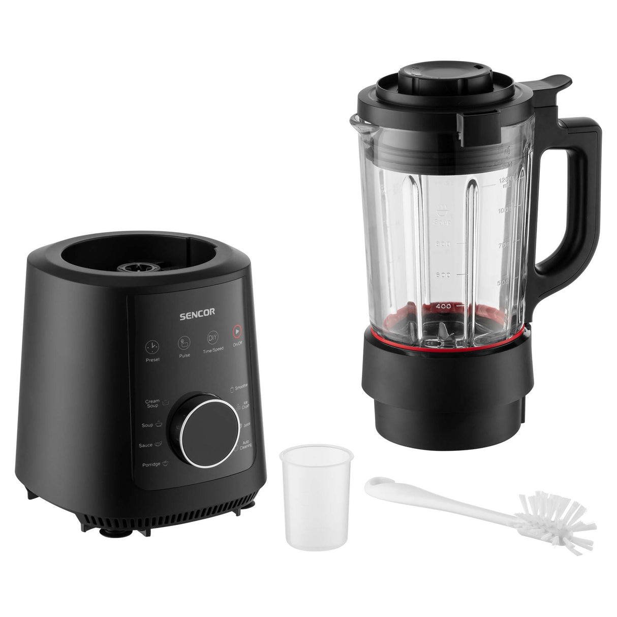 Frullatore Sencor SBU 0510BK multifunzione e cuoci-zuppe BLACK