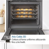 Forno Bosch HBA172BS0 Elettrico Da Incasso Classe A 71L Pirolitico Inox